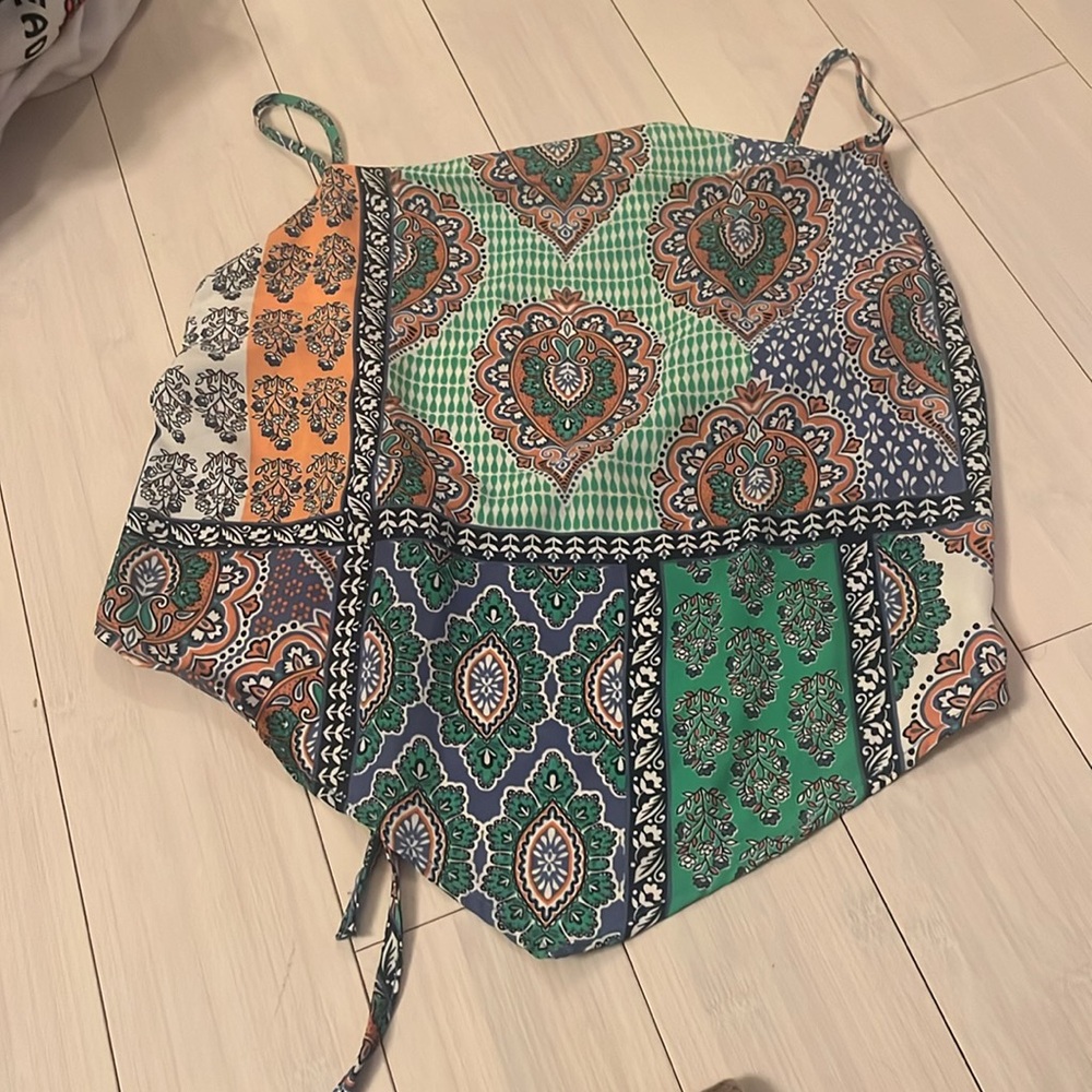 Misty rose scarf top size m